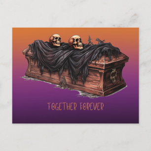 Cartes Pour Fêtes Annuelles Ensemble des crânes de panier pour toujours Purple
