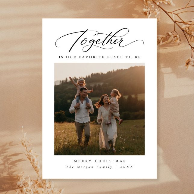 Cartes Pour Fêtes Annuelles Ensemble est notre lieu préféré Photo de Noël (Créateur téléchargé)