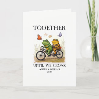 Cartes Pour Fêtes Annuelles Ensemble jusqu'à ce que nous croak personnalisé