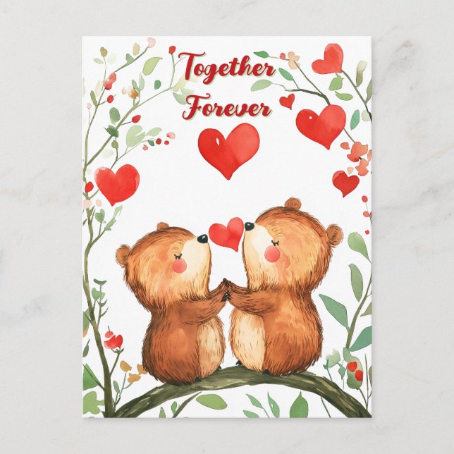 Cartes Pour Fêtes Annuelles Ensemble pour toujours (Devant)