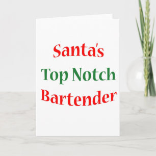 Cartes Pour Fêtes Annuelles Entaille de BartenderTop