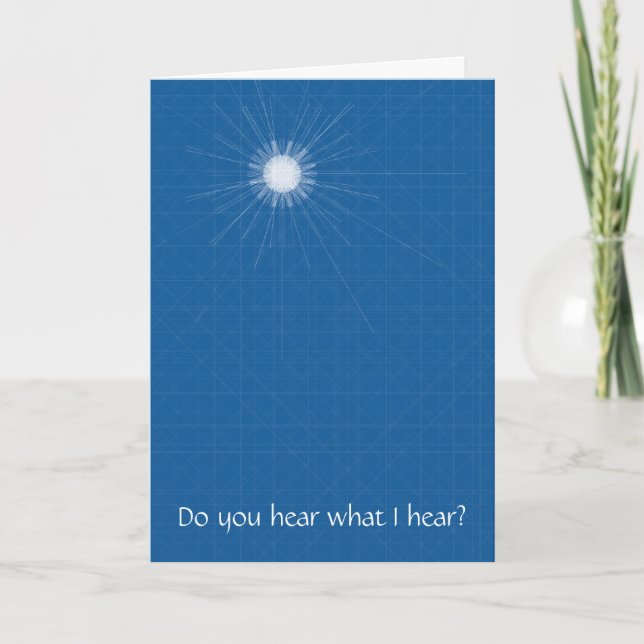 Cartes Pour Fêtes Annuelles Entendez-vous ce que j'entends ? (Devant)