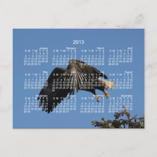 Cartes Pour Fêtes Annuelles Entourés d'ailes; Calendrier 2013