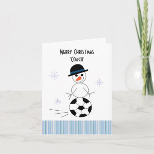 Cartes Pour Fêtes Annuelles Entraîneur Snowman