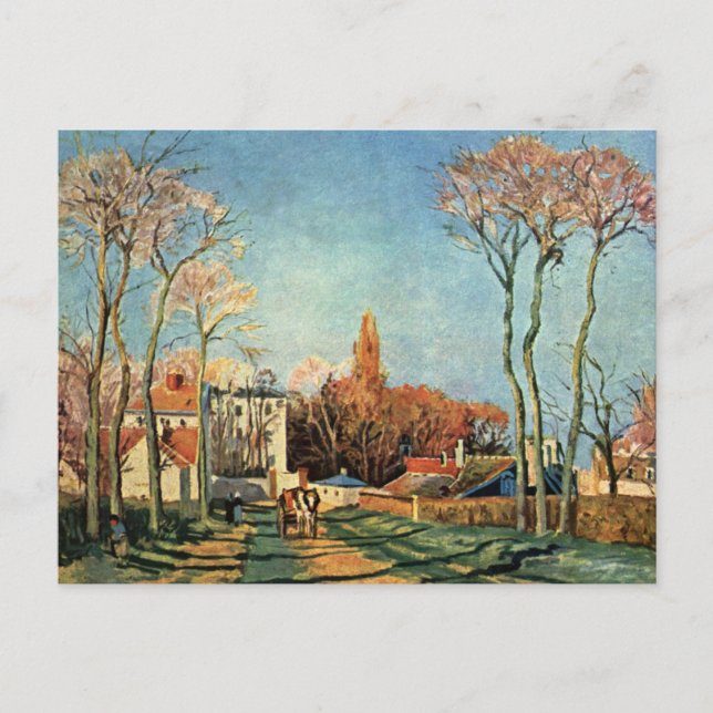 Cartes Pour Fêtes Annuelles Entrée Camille Pissarro Village des Voisins (Devant)