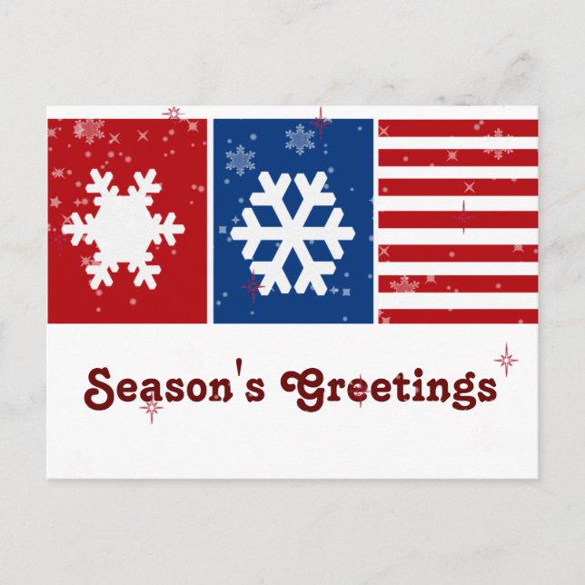 Cartes Pour Fêtes Annuelles entreprise américaine patritoé Greeting PostCards (Devant)