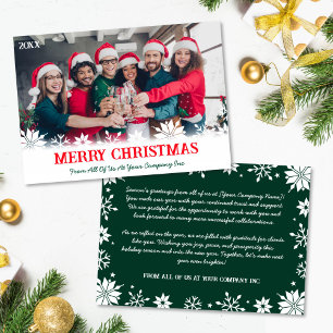 Cartes Pour Fêtes Annuelles Entreprise Joyeux Noël Photo