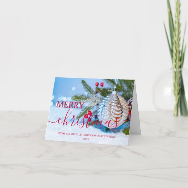 Cartes Pour Fêtes Annuelles Entreprise moderne Noël (Devant)