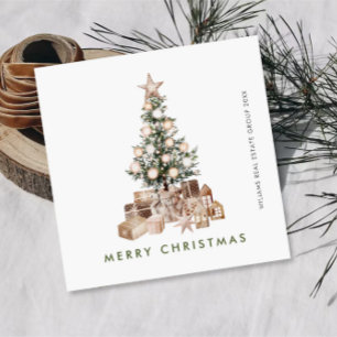 Cartes Pour Fêtes Annuelles Entreprise Neutre Bohème de Noël