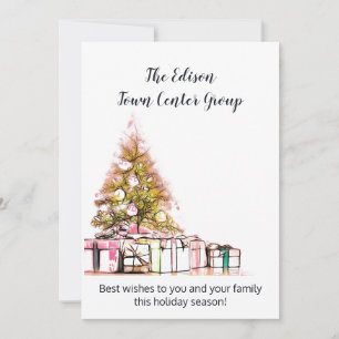 Cartes Pour Fêtes Annuelles Entreprise Ou Entreprise Noël