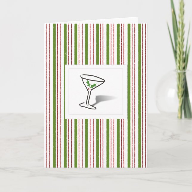 Cartes Pour Fêtes Annuelles Entrez dans l'esprit de vacances (Devant)