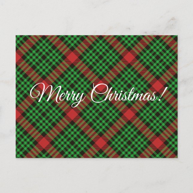 Cartes Pour Fêtes Annuelles Enveloppement rouge et vert de Noël (Devant)