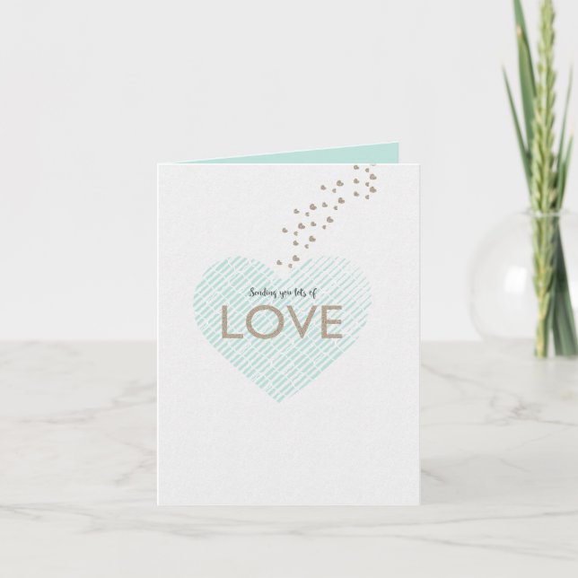 Cartes Pour Fêtes Annuelles Envoi de beaucoup d'amour (Devant)