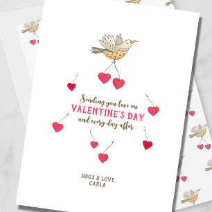Cartes Pour Fêtes Annuelles Envoi de l'Inséparable Valentine's Day Holiday Car
