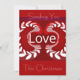 Cartes Pour Fêtes Annuelles Envoi de votre amour ce Noël... avec photo