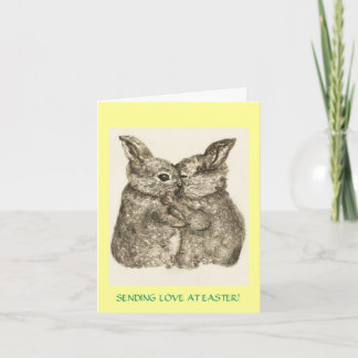 Cartes Pour Fêtes Annuelles Envoyant à amour cette Pâques !