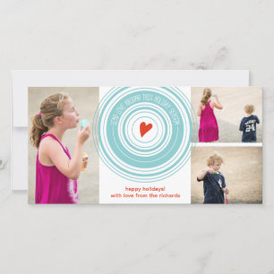 Cartes Pour Fêtes Annuelles Envoyer l'amour autour x3