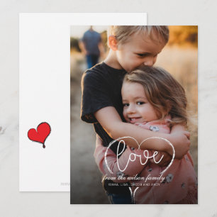 Cartes Pour Fêtes Annuelles Envoyer Love Script mignonne Photo Valentines Day