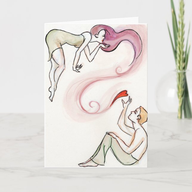 Cartes Pour Fêtes Annuelles Éperdument 2 (Devant)