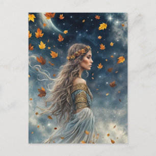 Cartes Pour Fêtes Annuelles Équinoxe d'automne Fantastique Mystique Magique