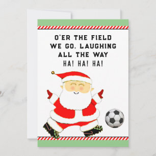 Cartes Pour Fêtes Annuelles Équipe de football Noël