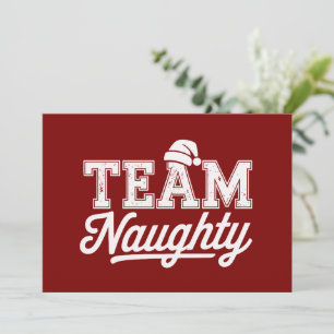 Cartes Pour Fêtes Annuelles Équipe mignonne blague de Noël drôle humour gars