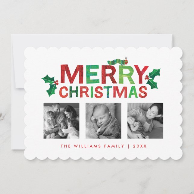 Cartes Pour Fêtes Annuelles Eric Carle Christmas Caterpillar (Devant)