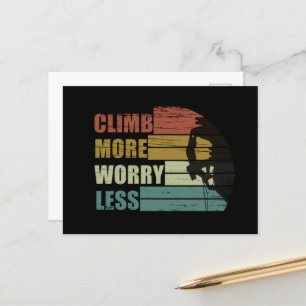 Cartes Pour Fêtes Annuelles Escalade rock motivationnelle disant