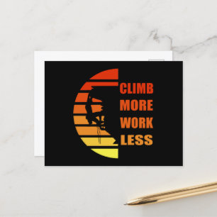 Cartes Pour Fêtes Annuelles Escalade rock motivationnelle disant