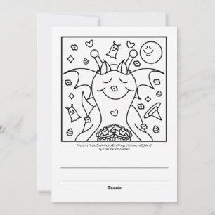 Cartes Pour Fêtes Annuelles Escargot Mignon Avec Ailes de Chauve-Souris Joyeux