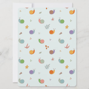 Cartes Pour Fêtes Annuelles Escargots amusants