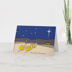 Cartes Pour Fêtes Annuelles Escargots sages