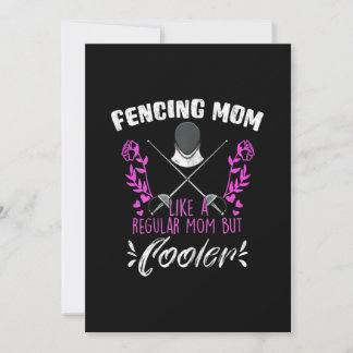 Cartes Pour Fêtes Annuelles Escrime féminine Fête des mères Amour de maman