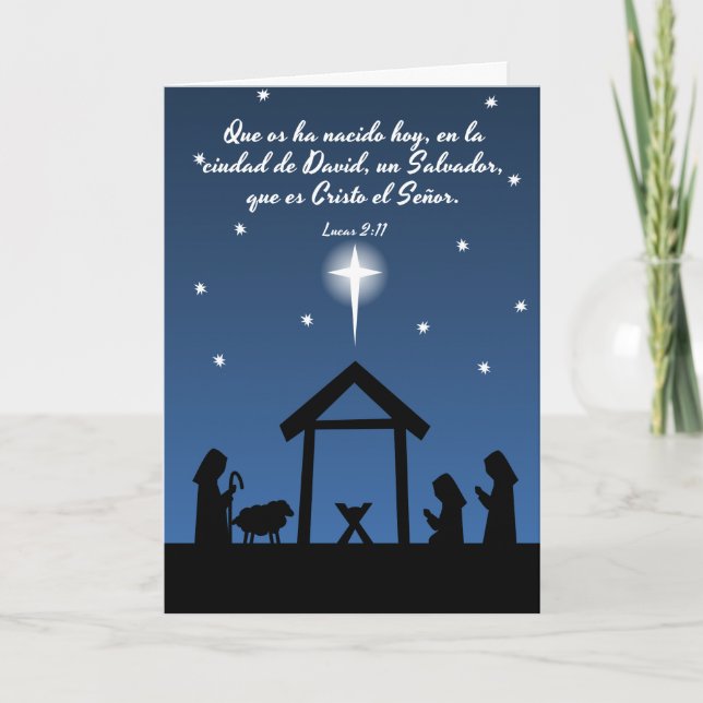 Cartes Pour Fêtes Annuelles Escroquerie Escritura de Tarjeta de Navidad (Devant)