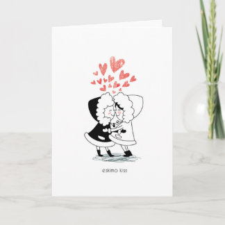 Cartes Pour Fêtes Annuelles Eskimo Kiss