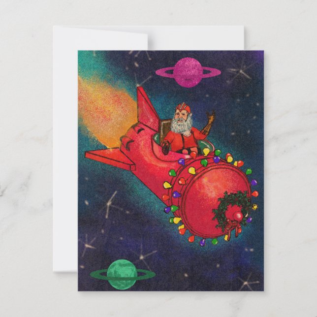 Cartes Pour Fêtes Annuelles Espace Père Noël (Devant)