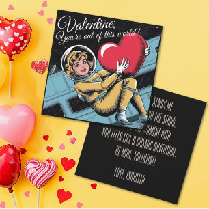 Cartes Pour Fêtes Annuelles Espace Rétro pour la Saint Valentin Vous êtes hors