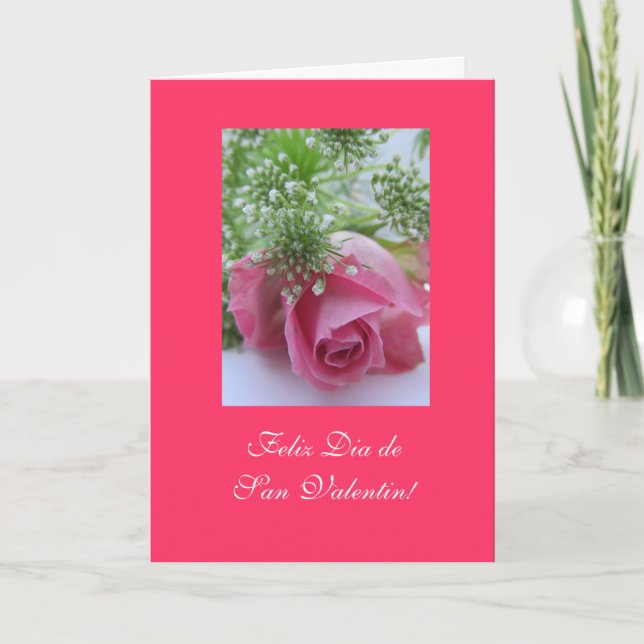 Cartes Pour Fêtes Annuelles Espagnol : Diamètre San Valentin du jour de (Devant)
