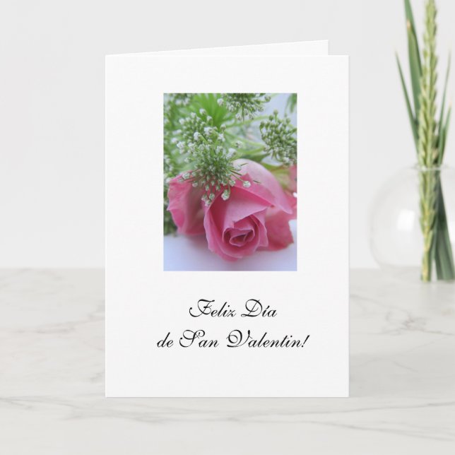 Cartes Pour Fêtes Annuelles Espagnol : Heureuse Sainte-Valentin (Devant)