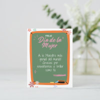 Espagnol - Professeur Happy Women's Day Card