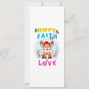 Cartes Pour Fêtes Annuelles Espoir Foi Amour