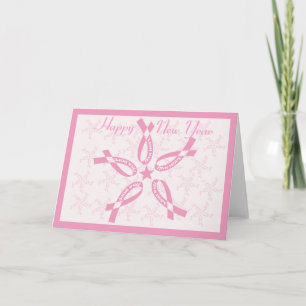 CARTES POUR FÊTES ANNUELLES ESPOIR ROSE