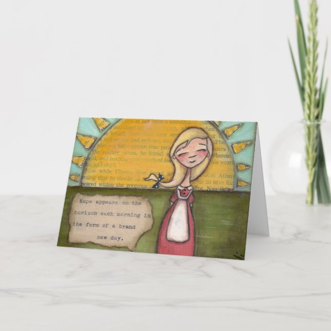 Cartes Pour Fêtes Annuelles Espoir - Salutation CArd (Devant)