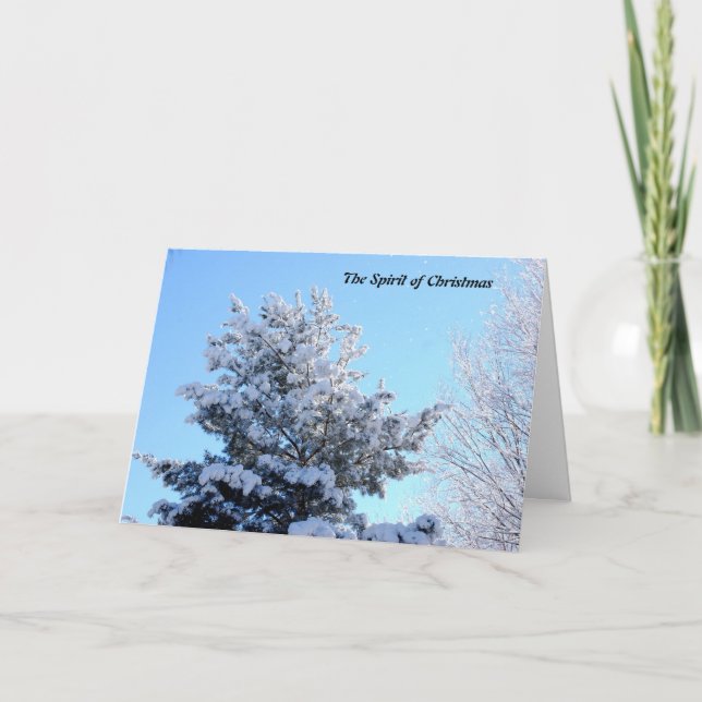 Cartes Pour Fêtes Annuelles Esprit de Noël (Devant)