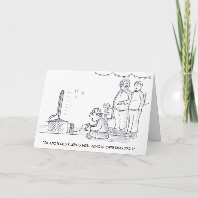 Cartes Pour Fêtes Annuelles Esprit visuel de Noël (Devant)