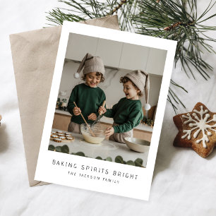 Cartes Pour Fêtes Annuelles Esprits de pâtisserie modernes Photo lumineuse de 