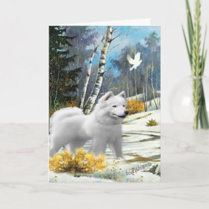 Cartes Pour Fêtes Annuelles Esquimau américain une scène d'hiver
