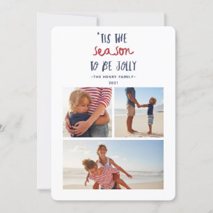 Cartes Pour Fêtes Annuelles 'est la saison trois photo famille noël