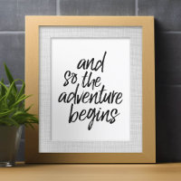 Et donc l'aventure commence