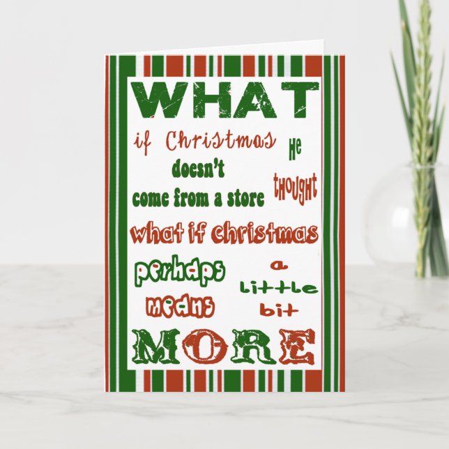 Cartes Pour Fêtes Annuelles Et si (Devant)